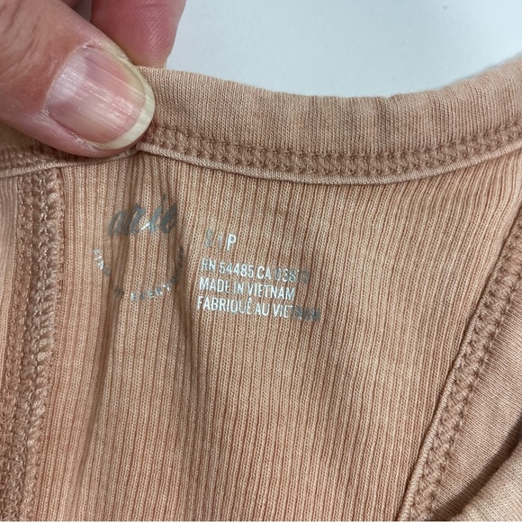New Aerie Basic Ribbed Tank Top Blush - Picture 4 of 6